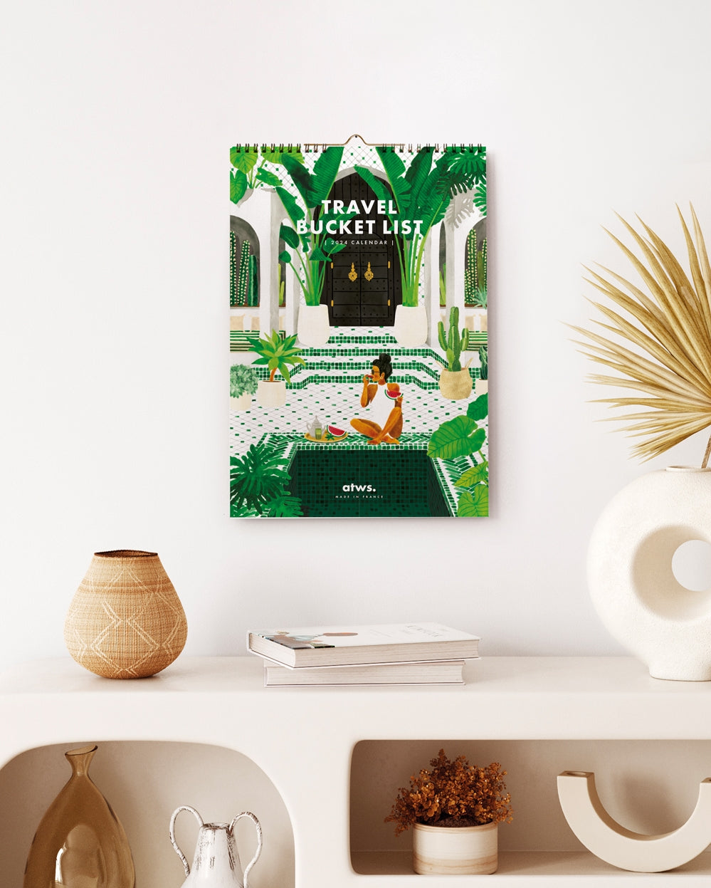 2024 Wall Calendar - Travel Bucket List