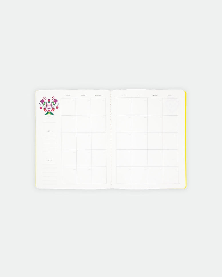 Undated Monthly Planner - Mexican