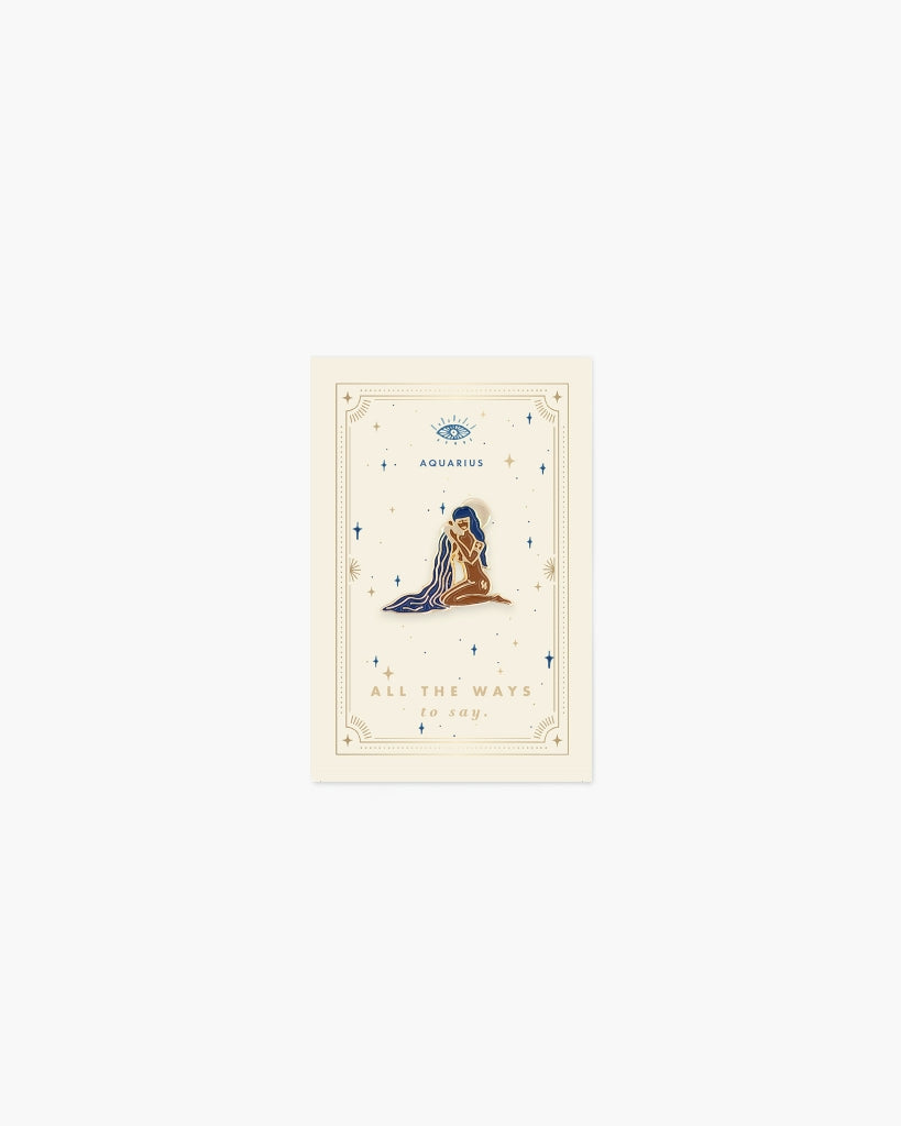 Enamel Pin - Zodiac Aquarius