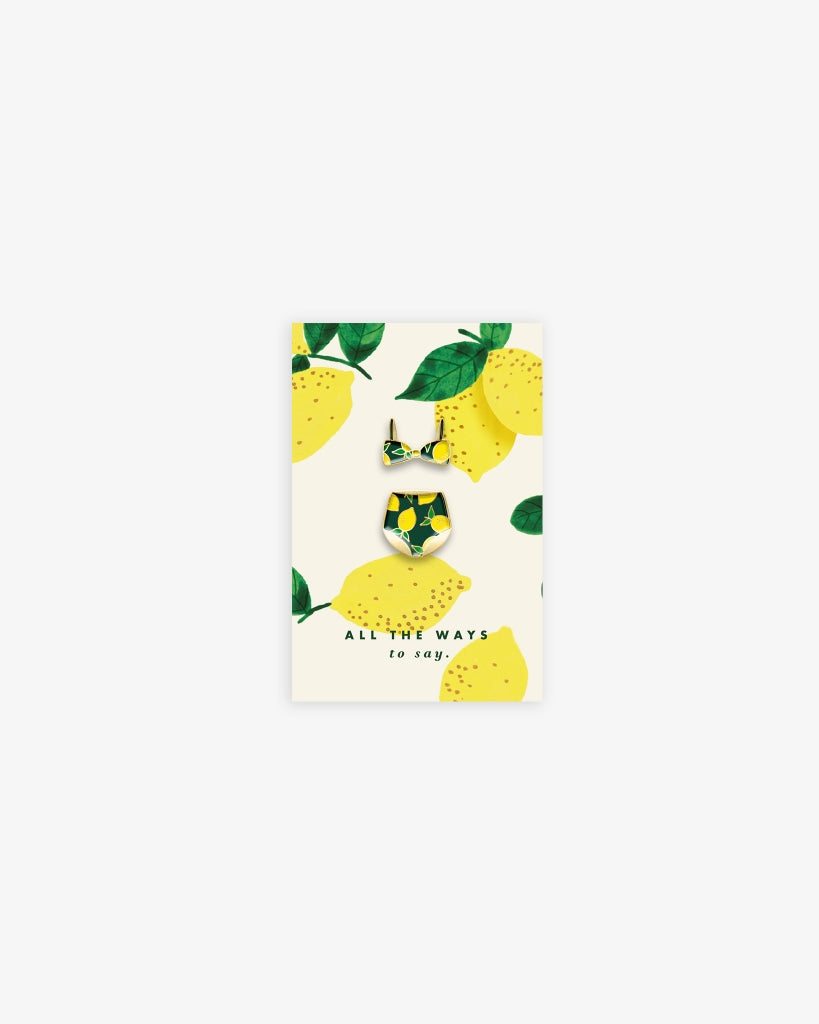 Enamel Pin - Lemon Swimsuit