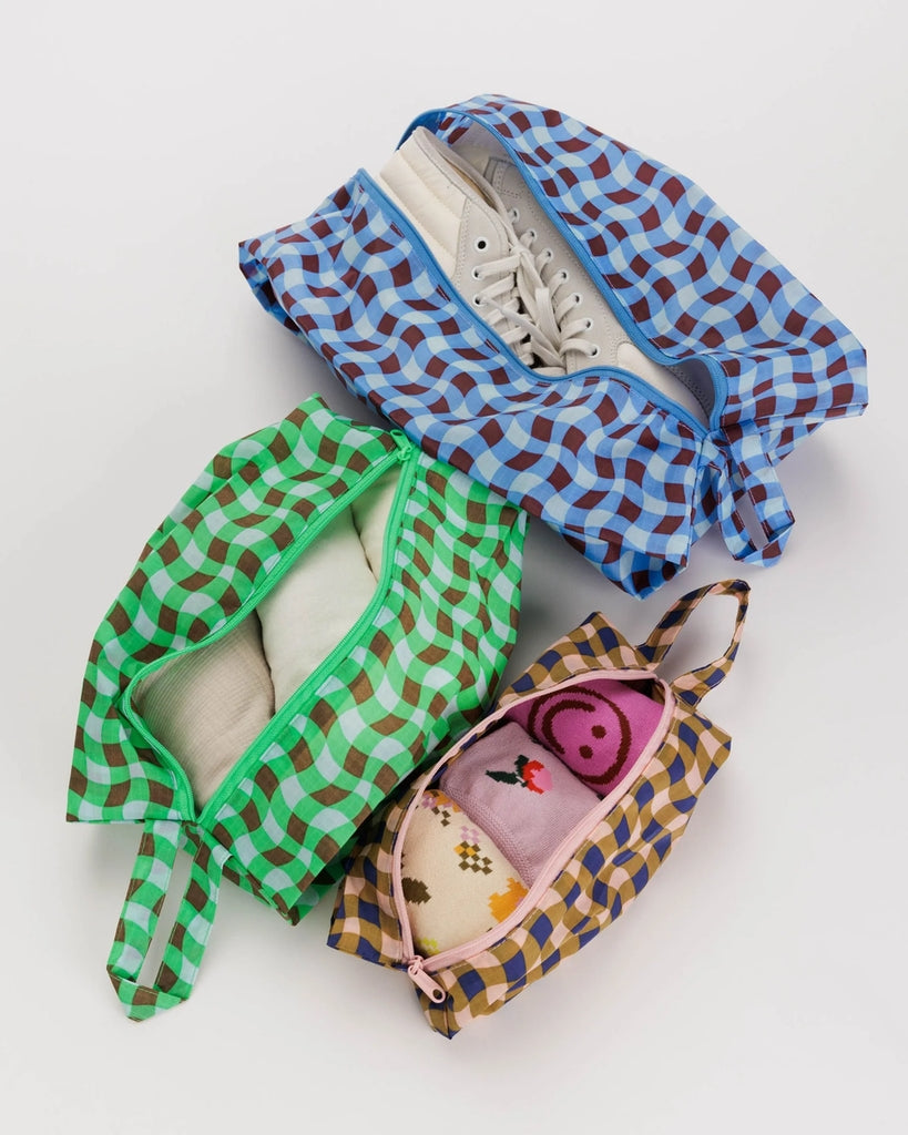 3D Zip Set - Wavy Gingham