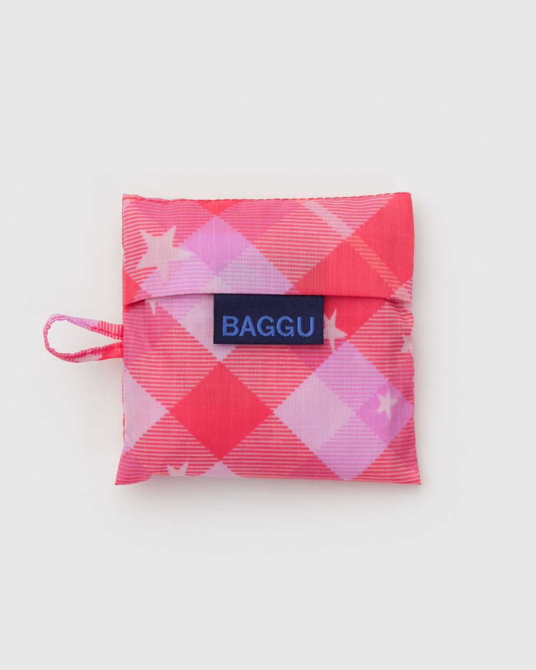 Baby Reusable Bag - Pink Star Plaid