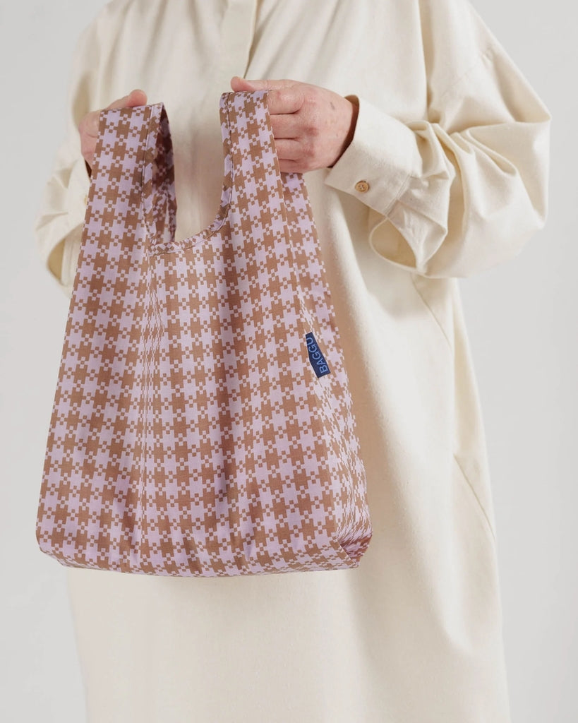 Baby Reusable Bag - Rose Pixel Gingham