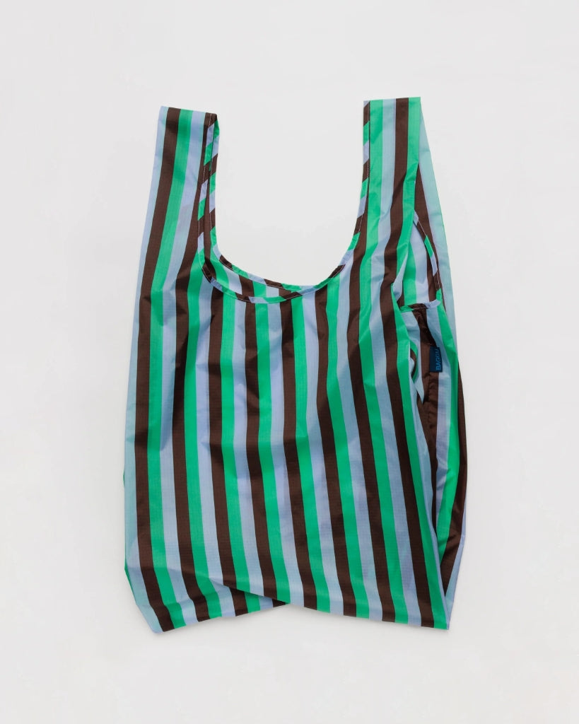 Big Reusable Bag - Mint 90's Stripe