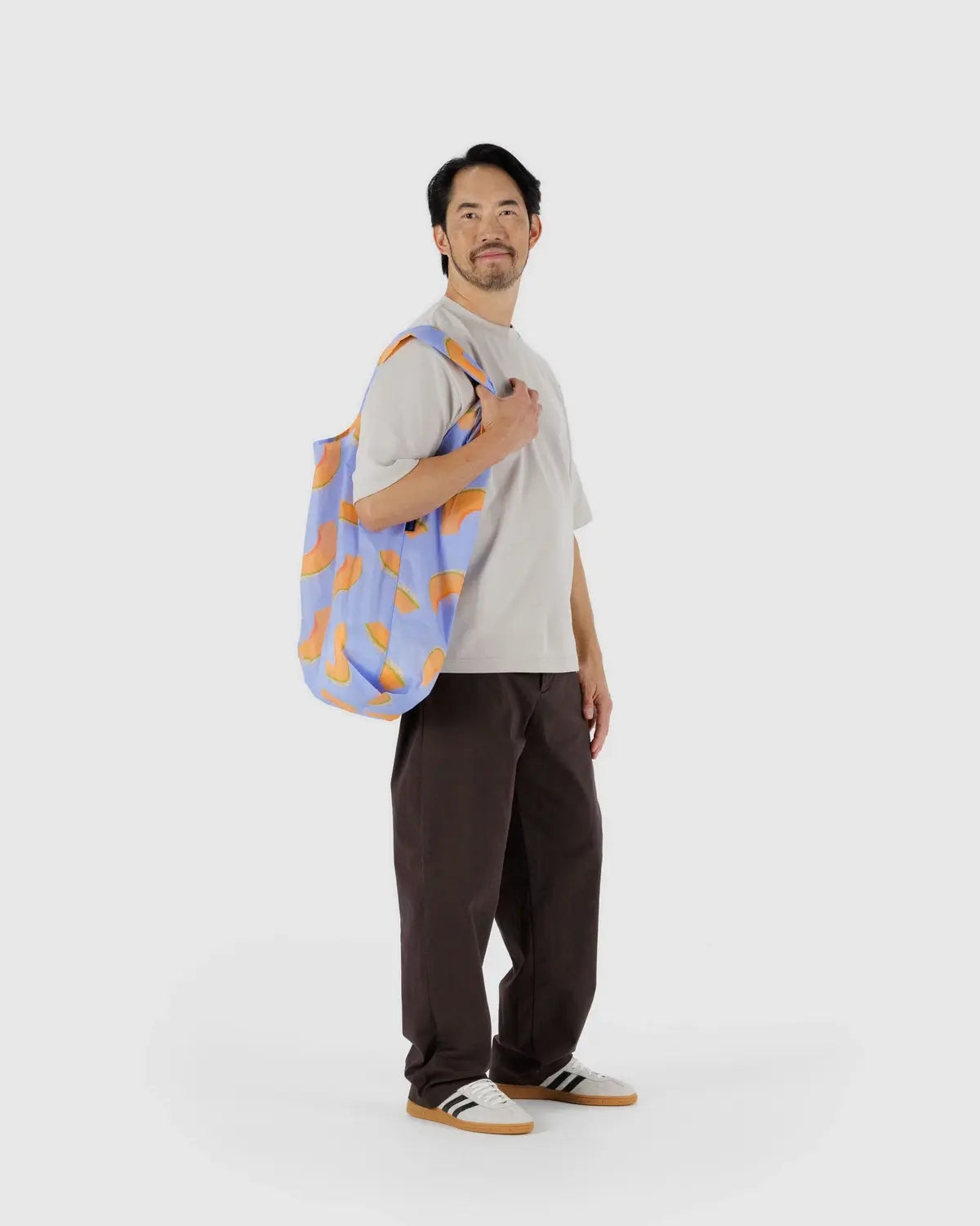 Big Reusable Bag - Cantaloupe Blue