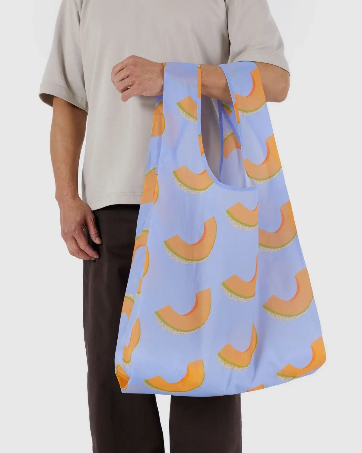 Big Reusable Bag - Cantaloupe Blue