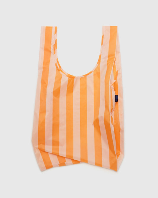 Big Reusable Bag - Tangerine Wide Stripe