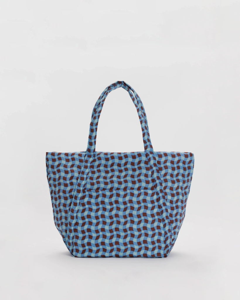 Cloud Bag - Wavy Gingham Blue