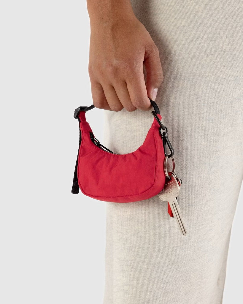 Charm Crescent Bag - Candy Apple