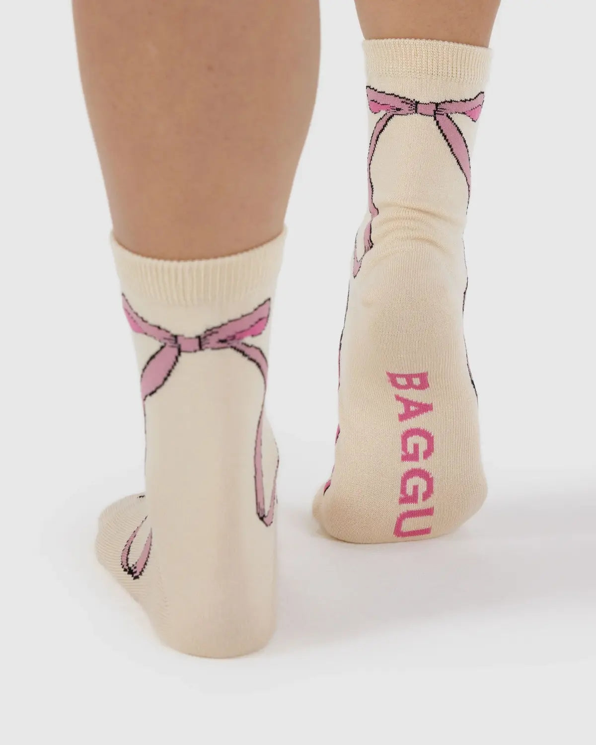 Crew Socks - Pink Bow