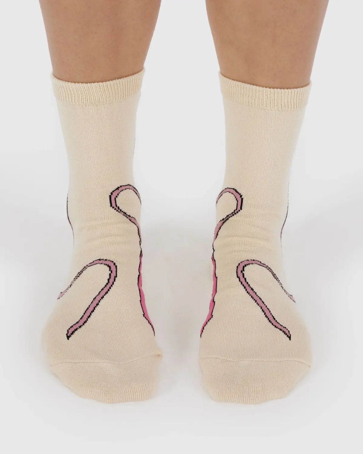 Crew Socks - Pink Bow