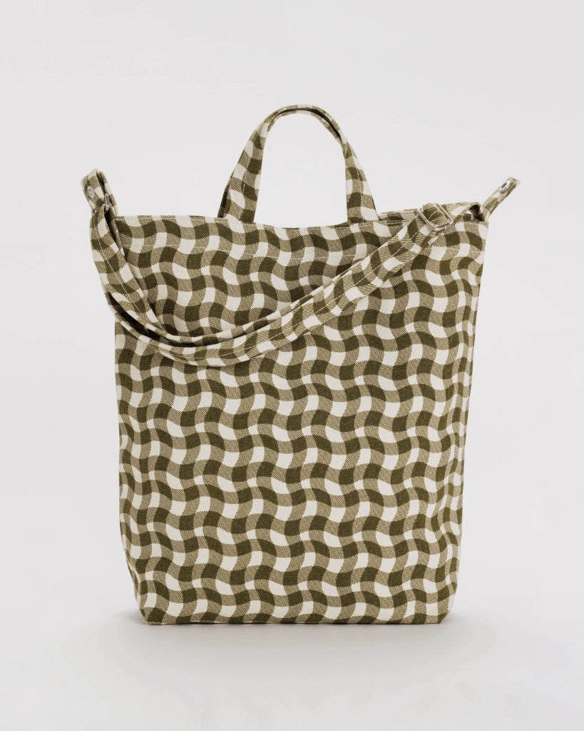 Duck Bag - Wavy Gingham Brown
