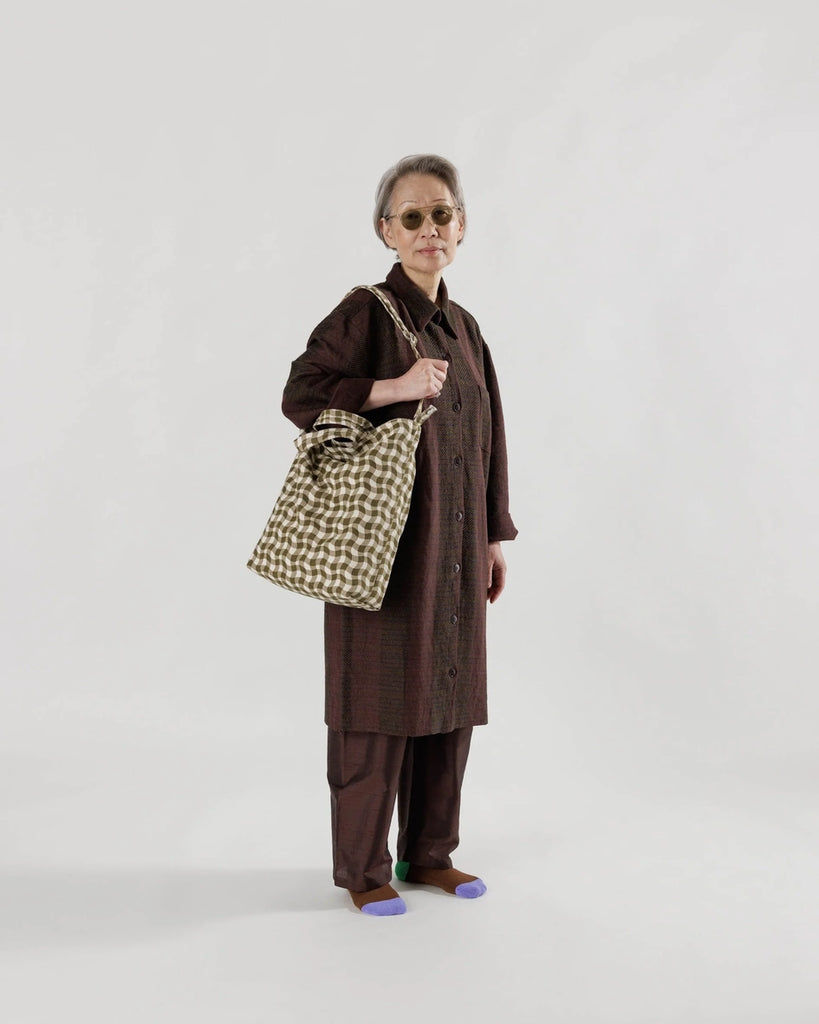 Duck Bag - Wavy Gingham Brown