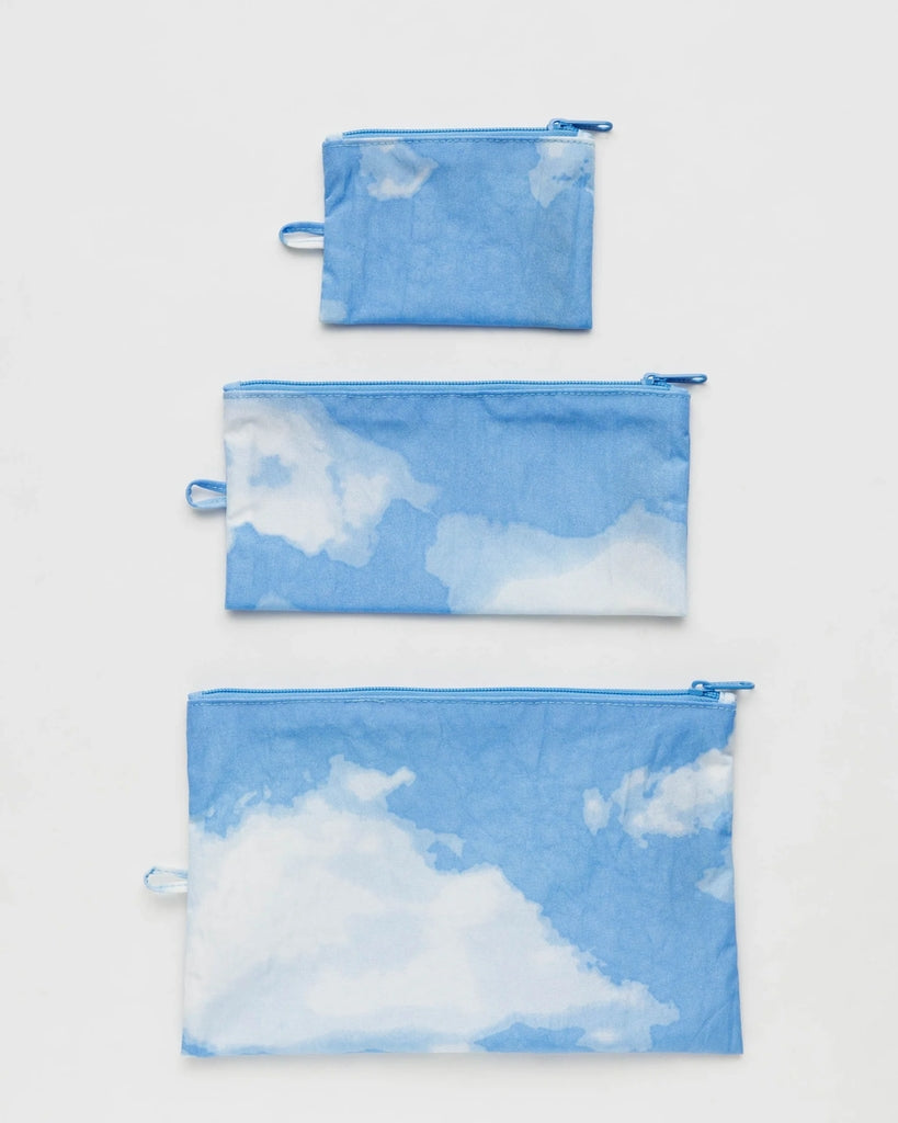 Flat Pouch Set - Clouds