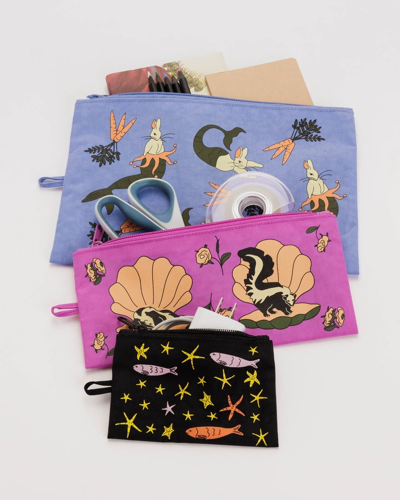 Flat Pouch Set - Sea Animals