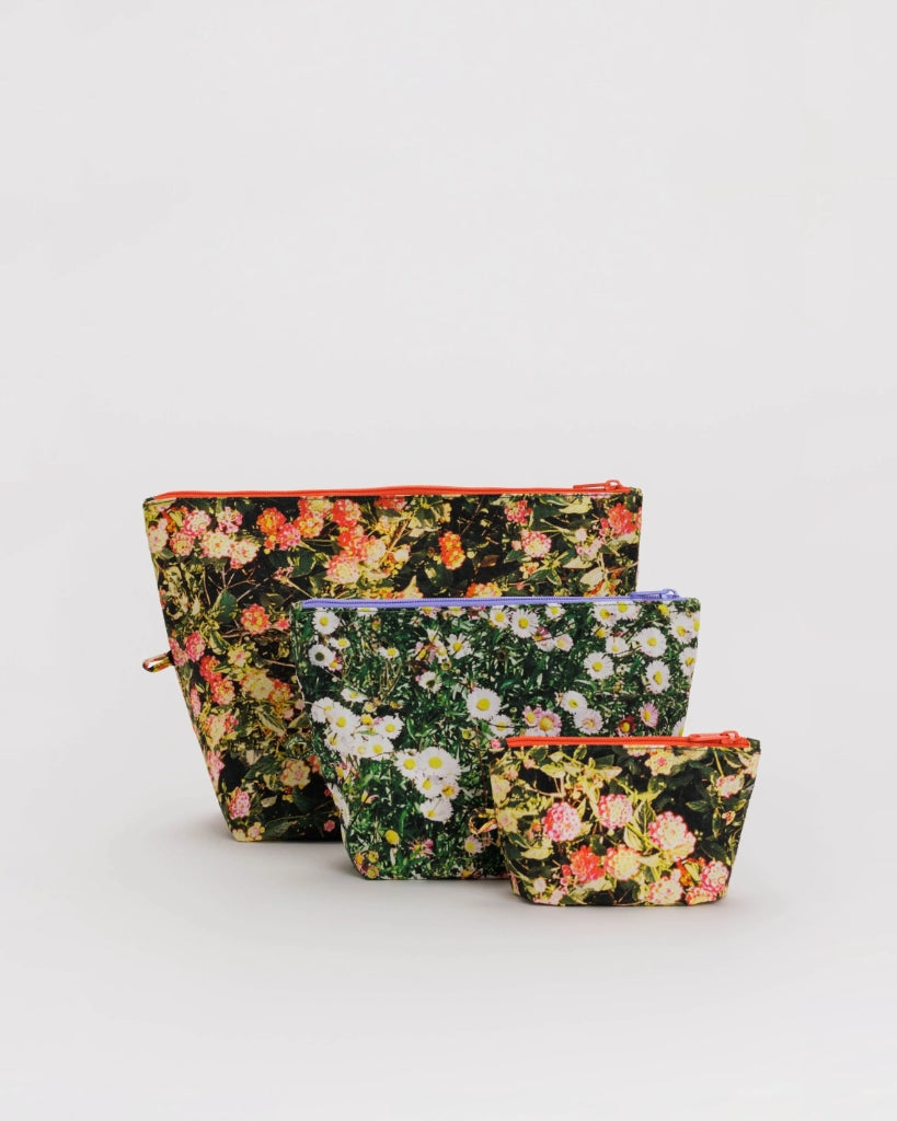 Go Pouch Set - Photo Florals