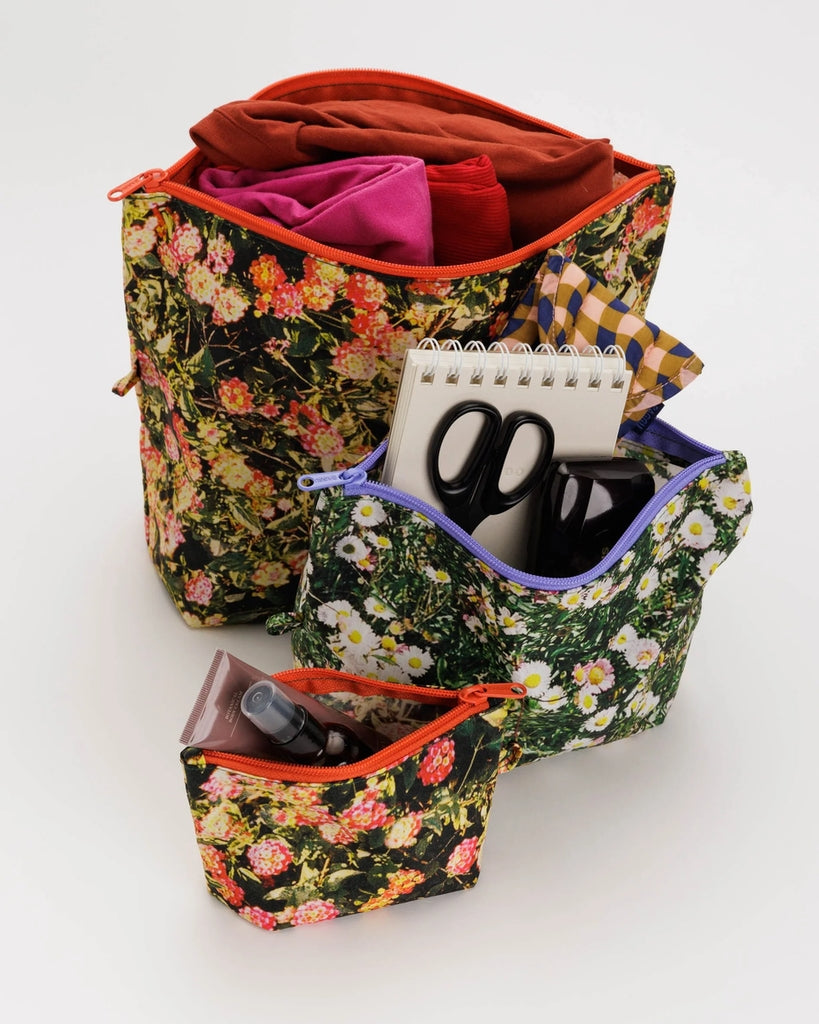Go Pouch Set - Photo Florals