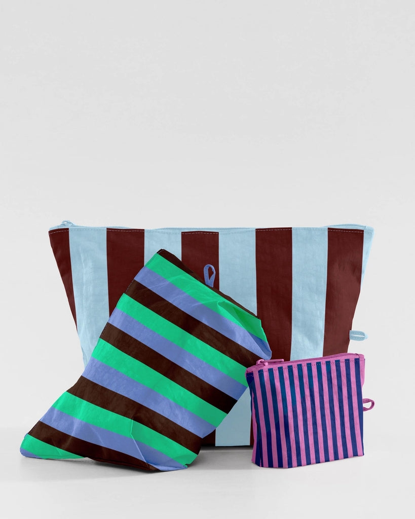 Go Pouch Set - Vacation Stripe Mix