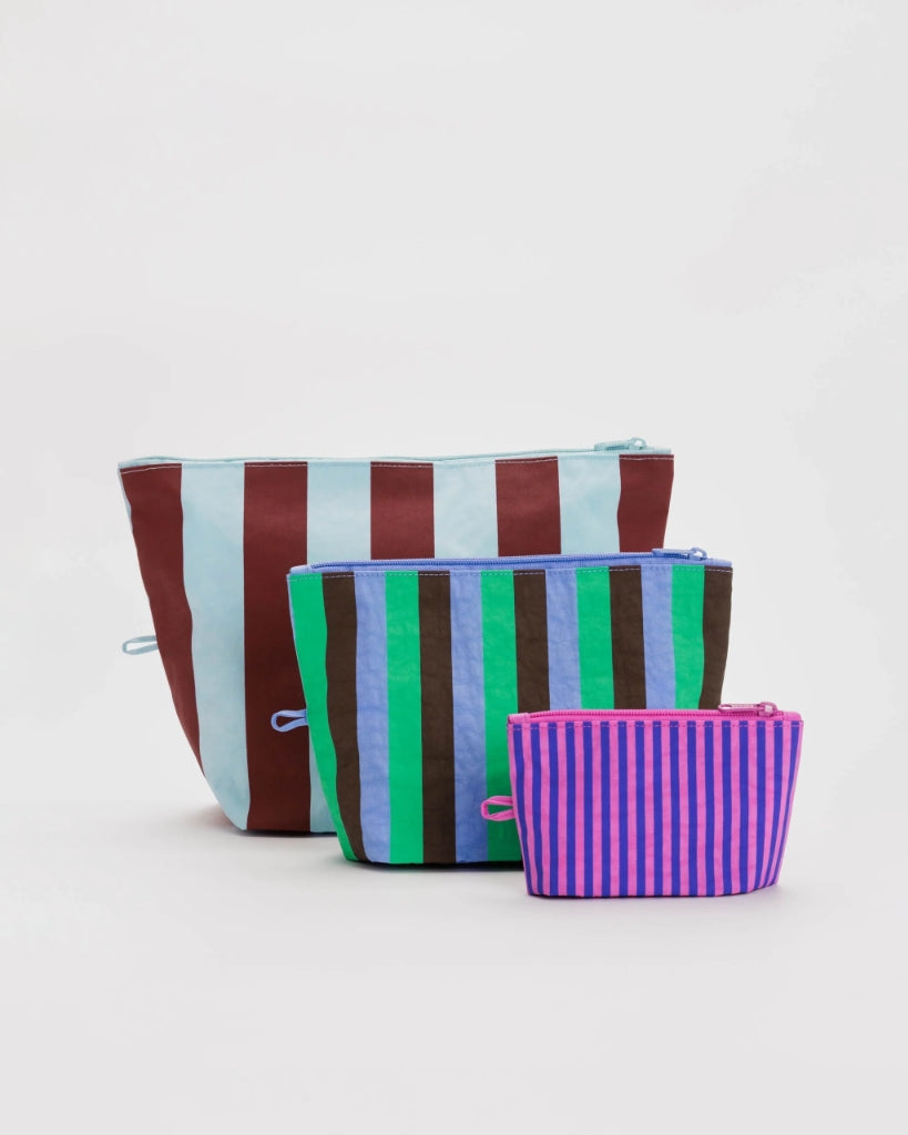 Go Pouch Set - Vacation Stripe Mix