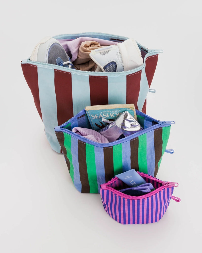 Go Pouch Set - Vacation Stripe Mix