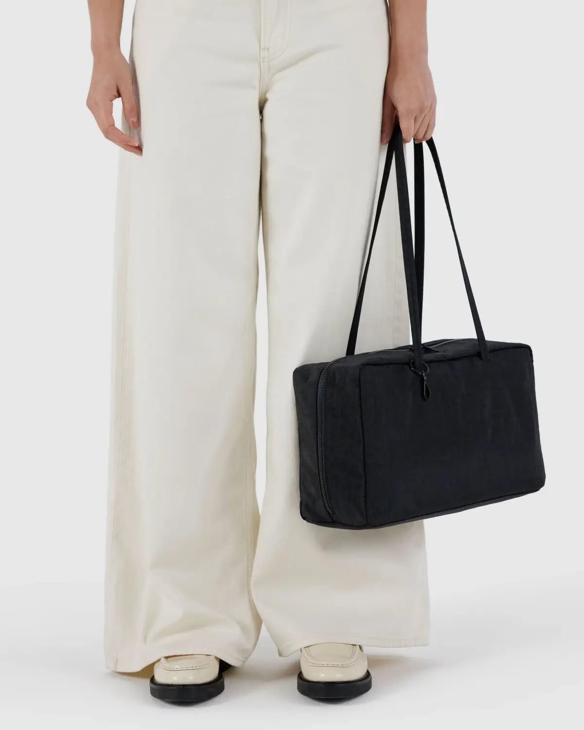 BAGGU | Medium Nylon Bowler Bag - Black – A Little Bird Told Me