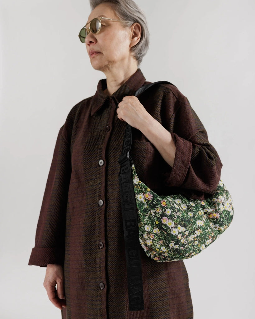 Medium Crescent Bag - Daisy
