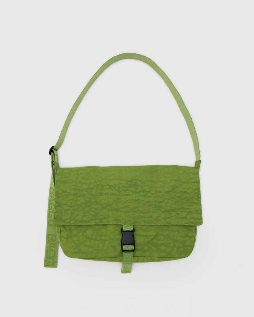 Nylon Messenger Bag - Green Juice