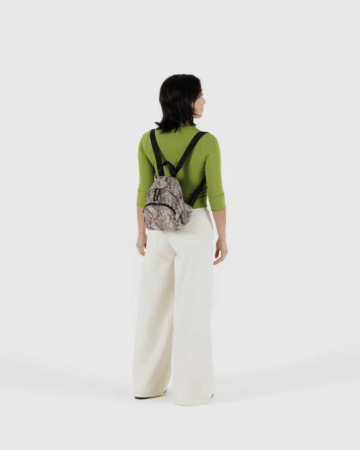 Mini Nylon Backpack - Snakeskin