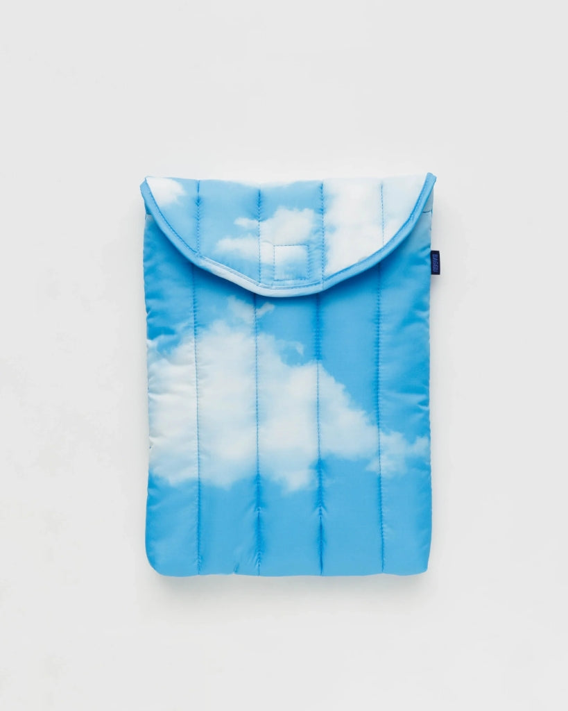 Puffy Laptop Sleeve - Clouds