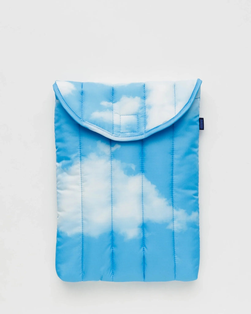 Puffy Laptop Sleeve - Clouds