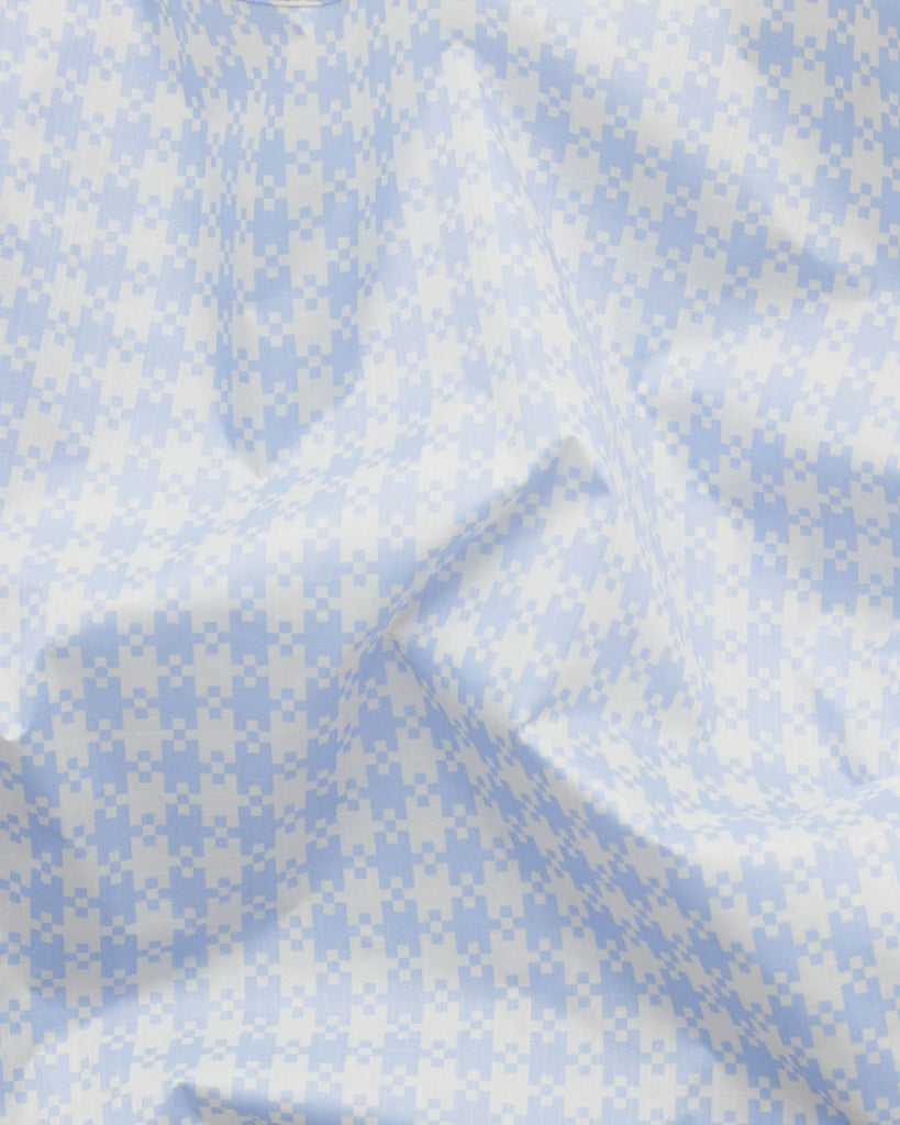 Standard Reusable Bag - Blue Pixel Gingham