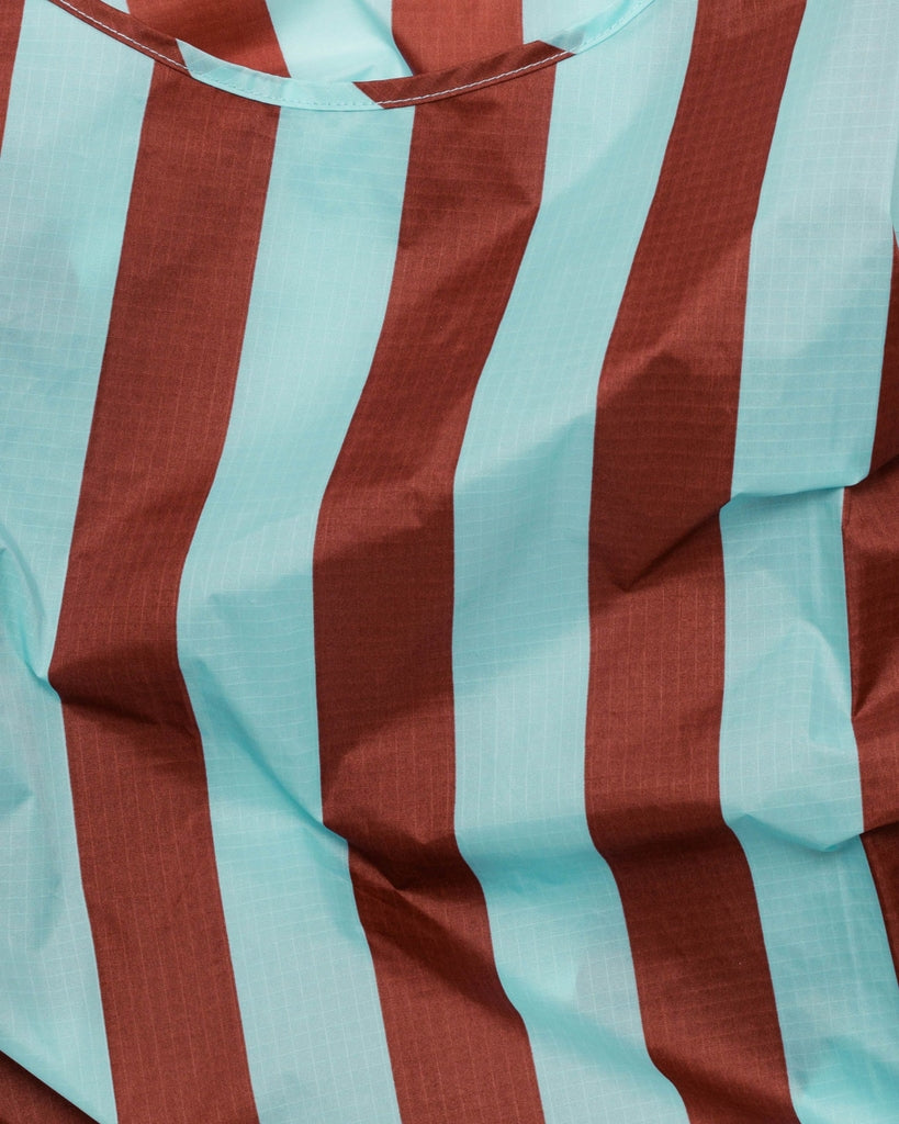 Standard Reusable Bag - Raisin Awning Stripe