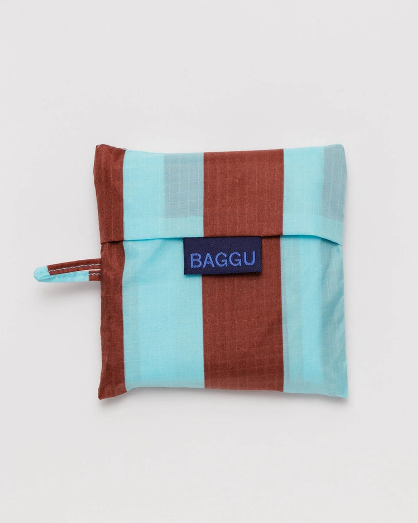 Standard Reusable Bag - Raisin Awning Stripe