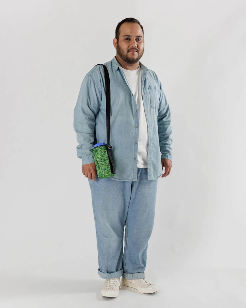 Puffy Water Bottle Sling - Grass