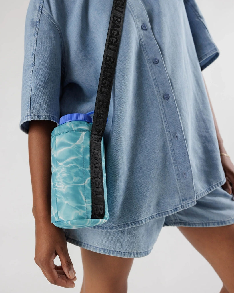 Puffy Water Bottle Sling - Pool