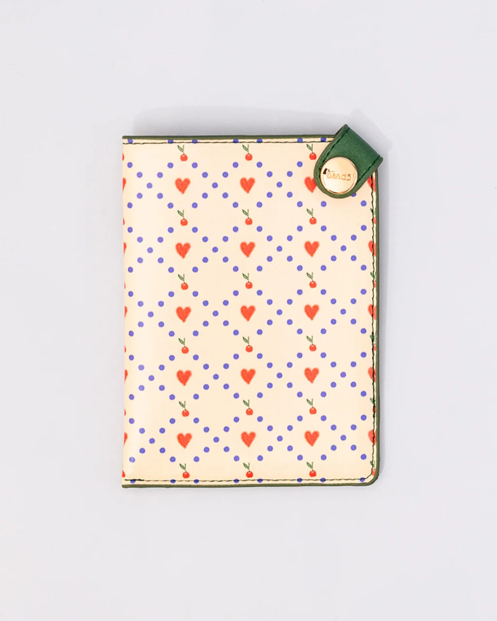 The Getaway Passport Holder - Cherry Hearts