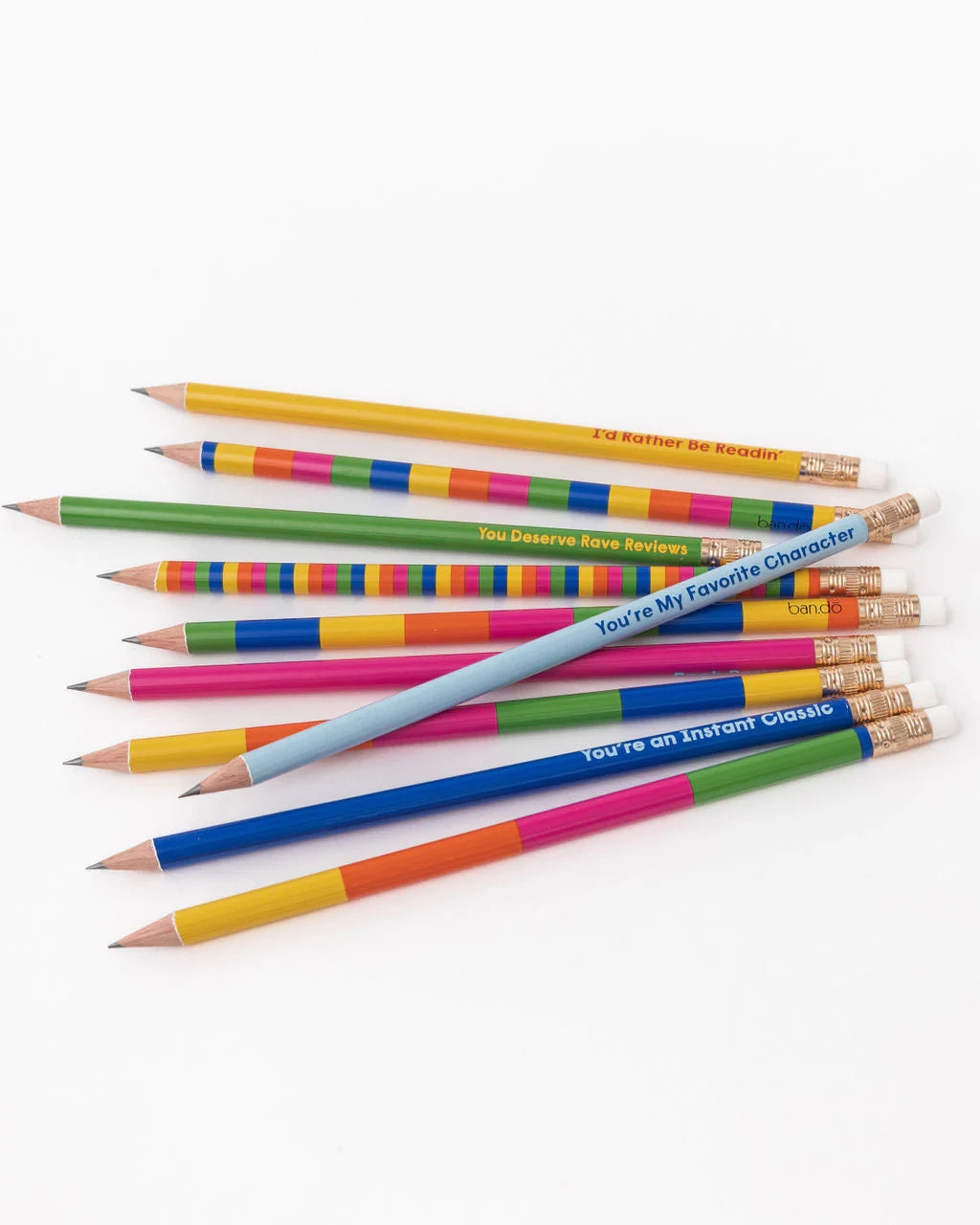 Write On Pencil Set - Rather Be Readin'