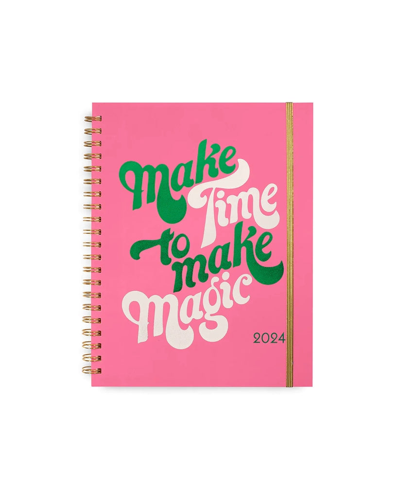 12-Month Soft Cover Planner Large 2024 - Make Time To Make Magic