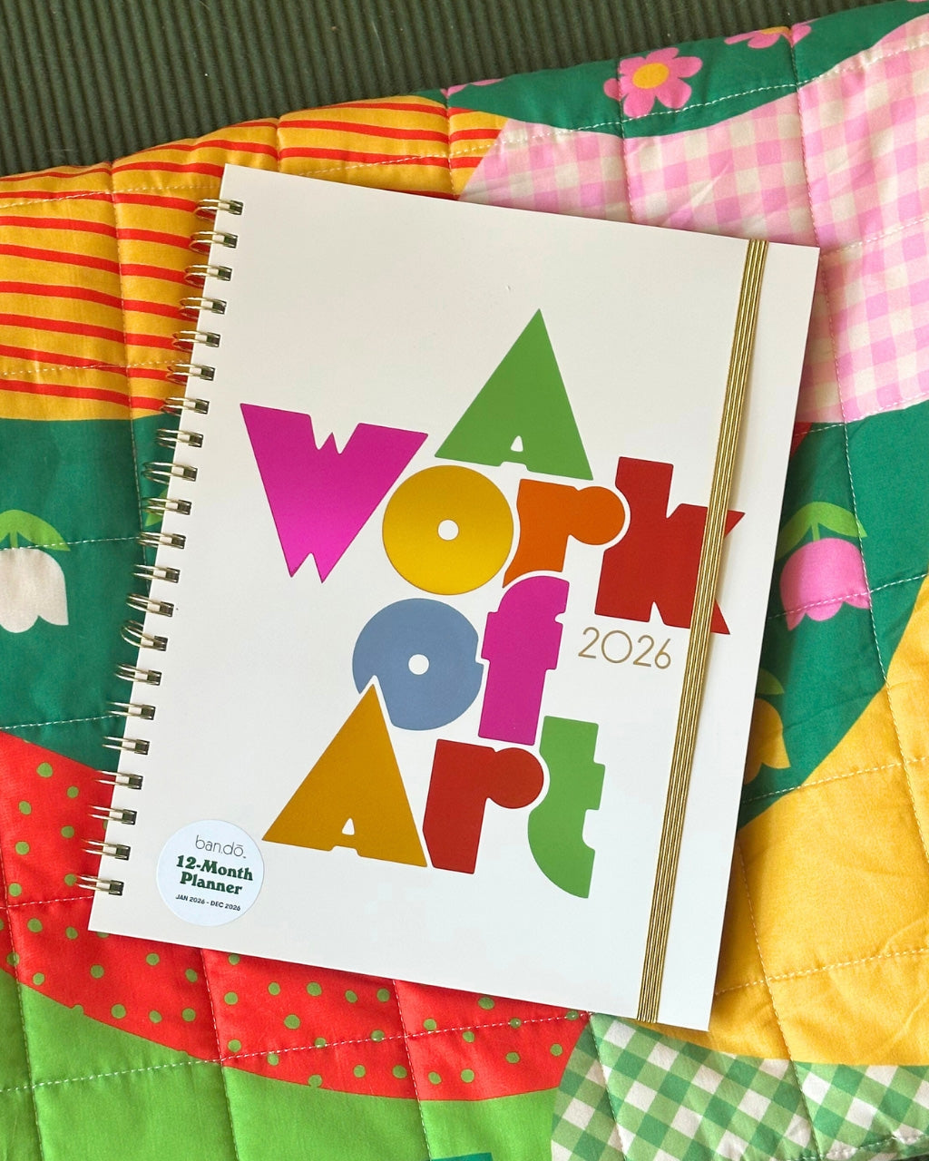 12-Month Soft Cover Planner Large 2026 - A Work Of Art