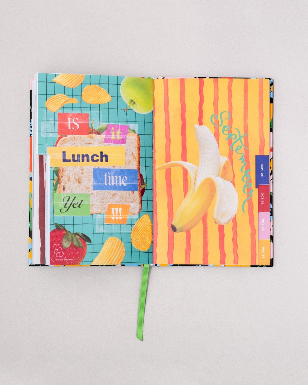 12-Month Annual Planner Classic 2026 - Black Floral