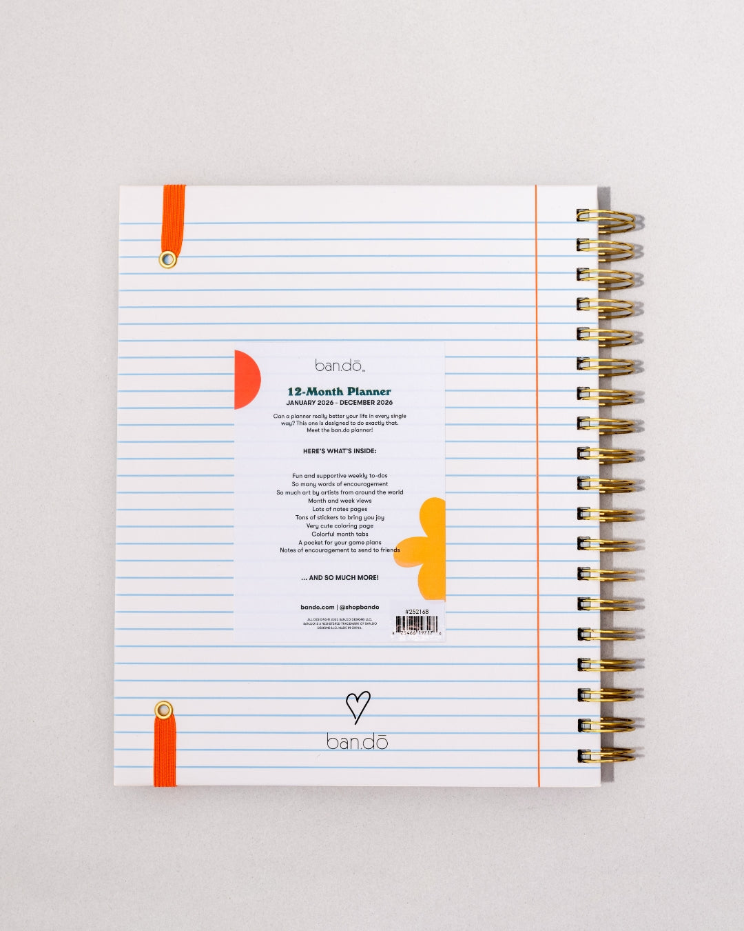 12-Month Annual Planner Medium 2026 - A Joy To Be Around