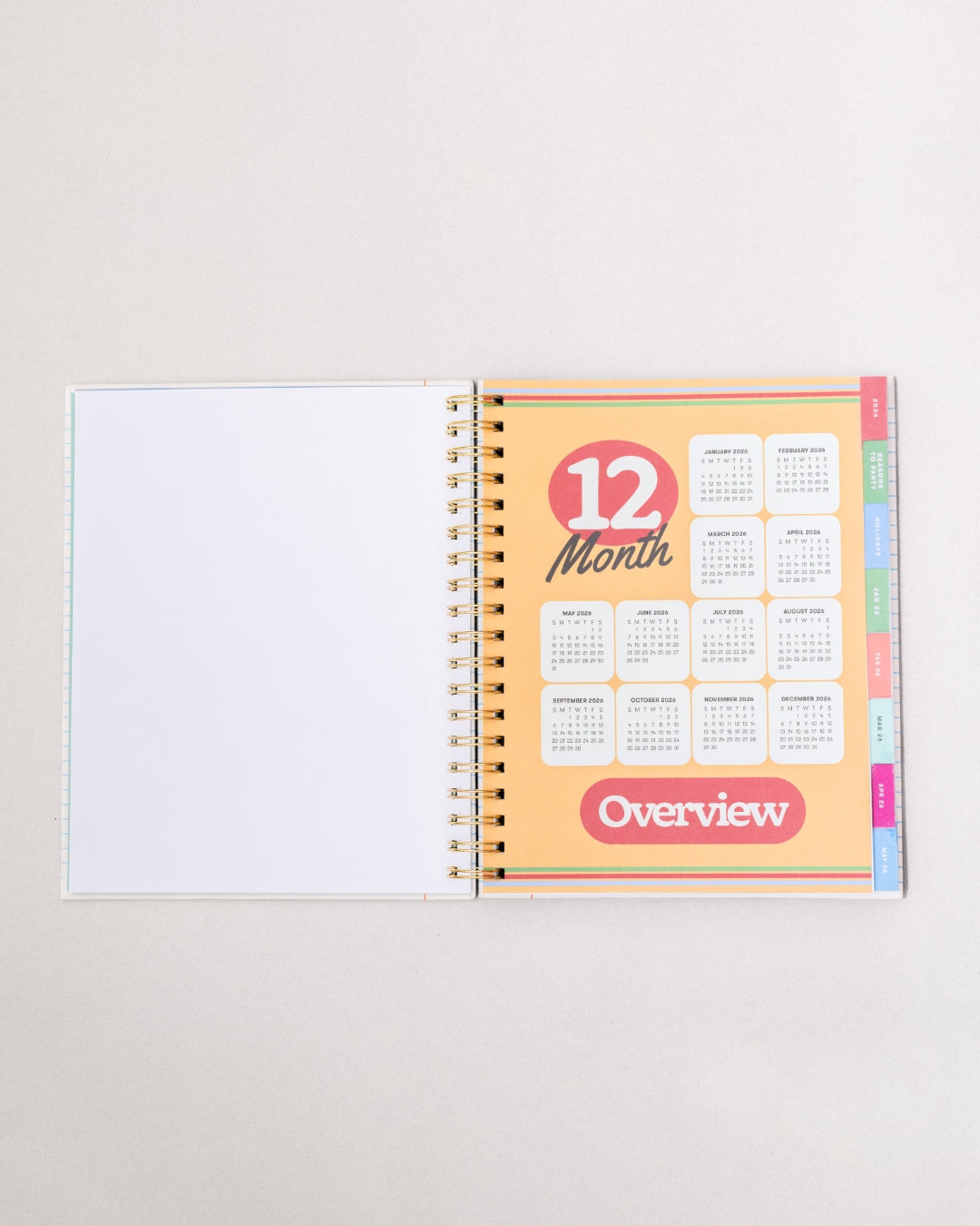 12-Month Annual Planner Medium 2026 - A Joy To Be Around