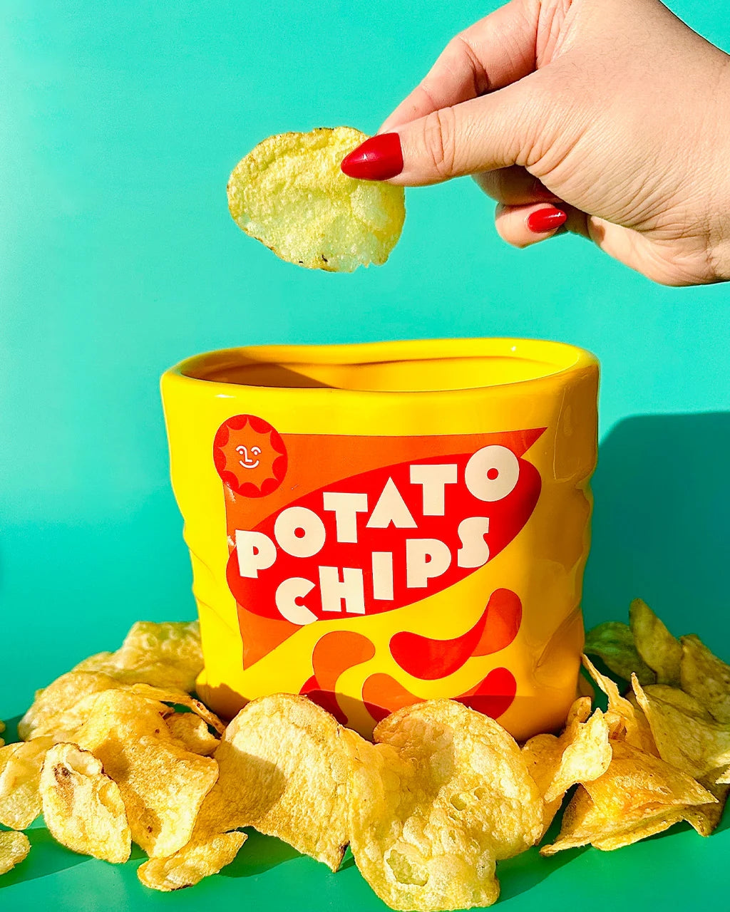 Flower Vase - Potato Chips