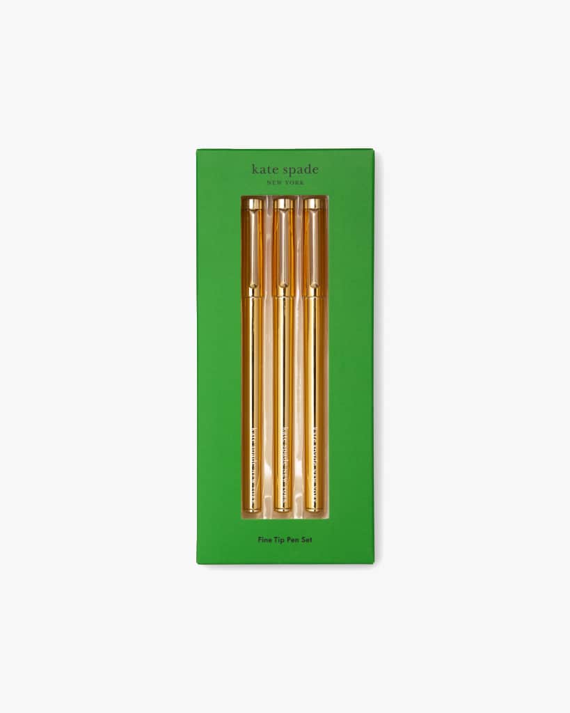 Fine Tip Pen Set - Gold