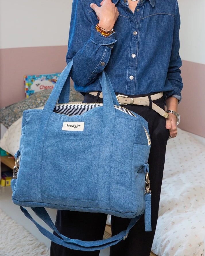 Darcy The Anti Diaper Bag - Denim Claire