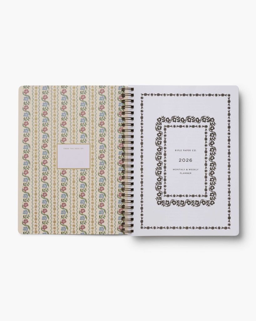12-Month Softcover Spiral Planner 2026 - Dahlia