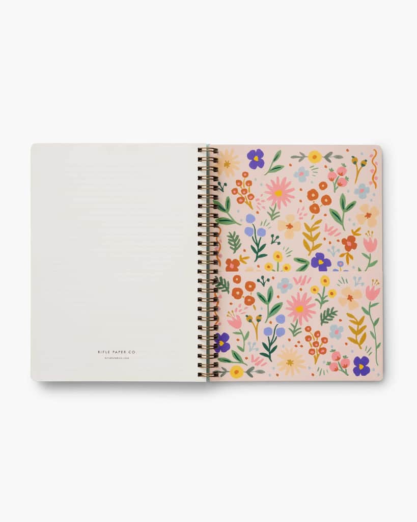 12-Month Softcover Spiral Planner 2024 - Flores