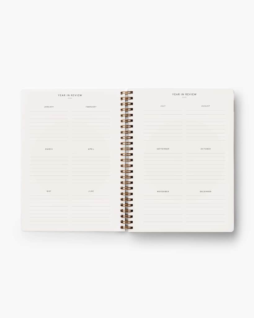 12-Month Softcover Spiral Planner 2024 - Flores