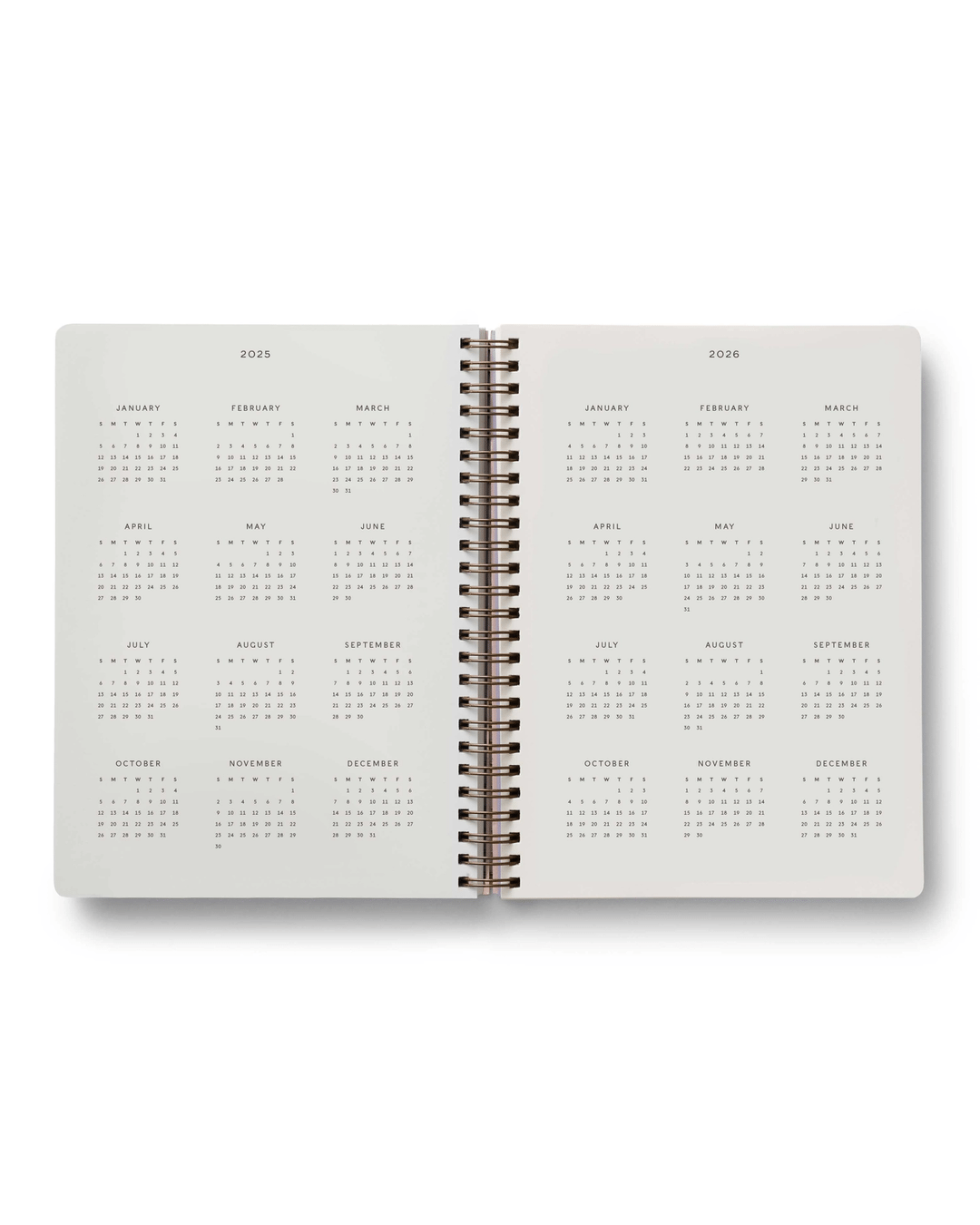 Academic Softcover Spiral Planner 2025 - English Rose