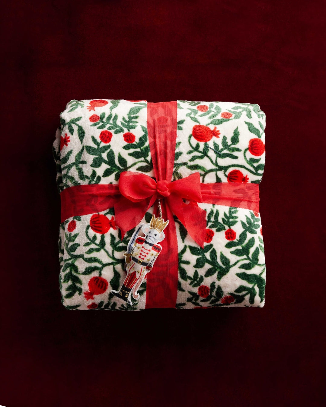 Fleece Blanket - Christmastide Pomegranate